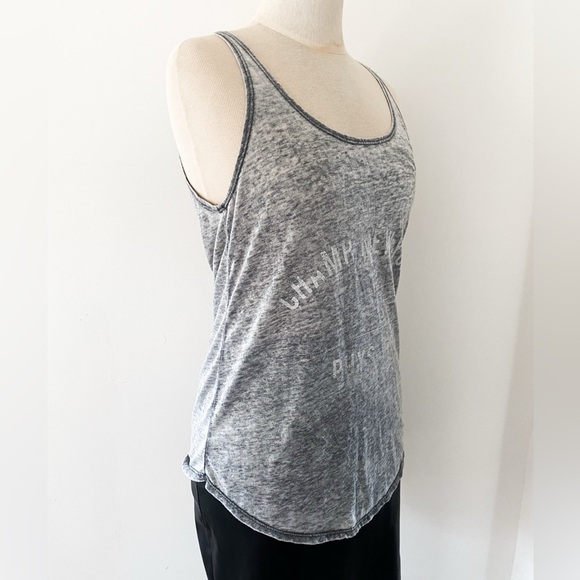 Garage “Champ New York Phys. Ed” Burnout Graphic Tank – Size XS, Heather Grey - Picture 8 of 9
